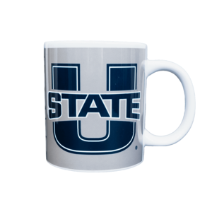 U-State, Aggies, Navy, Gray, White, Ceramic, Mug